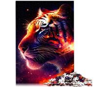 Puzzle da 1000 pezzi, per adulti, giocattolo educativo alla tigre, aiuta il cervello ad allenare i giocattoli che creano dipendenza per promuovere la pazienza, 50 x 70 cm