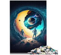 Puzzle da 1000 pezzi, per adulti, giocattolo educativo astronauti, antistress, vacanze a casa, tempo e ucciso, adatto per bambini e ragazzi dai 14 anni in su, 26 x 38 cm