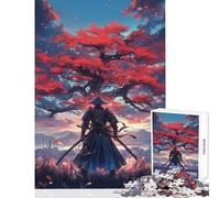 Puzzle da 1000 pezzi per adulti giocattolo educativo guerriero samurai giapponese ottimi regali e giocattoli giochi per famiglie allena il cervello e le mani dimensioni 50x75cm