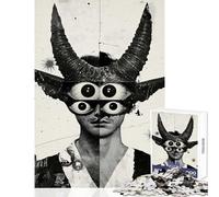 Puzzle da 1000 pezzi per adulti giocattolo educativo "Occhi che tutto vedono" fantastici regali e giocattoli gioco pratico con poster abbinato e foglio di quiz dimensioni 50x75cm