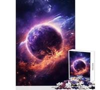 Puzzle da 1000 pezzi per adulti giocattolo educativo Purple Planet ottimo regalo e gioco per famiglie per compleanno Natale dimensioni 38x52cm