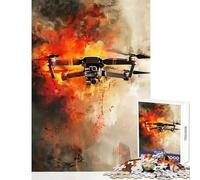 Puzzle da 1000 pezzi per adulti giocattolo educativo sulla guerra dei droni regalo di compleanno per gioco educativo che decomprime l'intelletto dimensioni 50x75cm