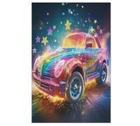 Puzzle Da 1000 Pezzi Per Adulti Giochi Di Antistress DIY Creativo Regalo Rainbow Car Decorazione Casa Puzzles Di Legno 78×53cm