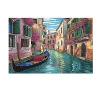 Puzzle Da 1000 Pezzi Per Adulti Giochi Di Antistress DIY Creativo Regalo Venice Water City Decorazione Casa Puzzles Di Legno (75×50cm)
