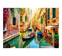 Puzzle da 1000 pezzi, per adulti, gioco di abilità impossible per tutta la famiglia, gioco colorato - Canale a Venezia, decorazione per la casa