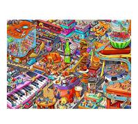 Puzzle da 1000 Pezzi per Adulti - Gioco di Abilità per Tutta la Famiglia, Colorato e Impossibile - Tema Little People's World Party - Decorazione per la Casa
