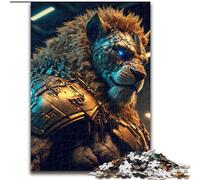 Puzzle da 1000 pezzi per adulti, gioco di attività per famiglie con il leone del futuro, rompicapo stimolante (dimensioni: 26x38cm)