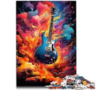 Puzzle da 1000 pezzi per adulti, gioco di chitarra colore, giocattoli per la famiglia, regalo 10,27 pollici x 14,96 pollici, regali di Babbo Natale segreto per adolescenti da 14 anni