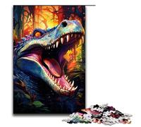 Puzzle da 1000 pezzi per adulti gioco di coccodrilli colorati ideale come regalo per tutta la famiglia 1000 pezzi (75x50 cm)