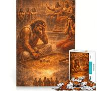Puzzle da 1000 pezzi per adulti, gioco di dadi a tema Mahabharata, gioco interattivo, attività divertenti da fare a casa, gioco dal design accattivante 38x26cm