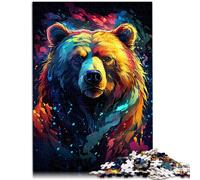 Puzzle da 1000 pezzi per adulti, gioco di pensiero con orsi, 50 x 75 cm, con parti completamente intrecciate a caso, per adolescenti dai 14 anni in su