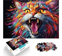 Puzzle da 1000 pezzi, per adulti, gioco di pensiero per gatti, ogni pezzo è unico: gioco di famiglia sofisticato per adolescenti dai 14 anni in su, 26 x 38 cm