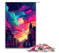 Puzzle da 1000 pezzi per adulti gioco di pittura di una città da sogno ideale come regalo per tutta la famiglia 75x50 cm