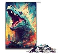 Puzzle da 1000 pezzi per adulti, gioco di puzzle della bestia Deinosuchus, ideale come regalo per tutta la famiglia, 1000 pezzi
