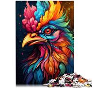 Puzzle da 1000 pezzi, per adulti, gioco di puzzle di gallo, allenate il cervello con giocattoli che creano dipendenza per promuovere la pazienza degli adolescenti dai 14 anni in su, 26 x 38 cm