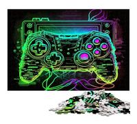 Puzzle da 1000 pezzi per adulti, gioco di puzzle in cartone neon, gioco interattivo per famiglie, regalo artigianale con opere d'arte colorate 26X38CM/10,23x14,96 pollici