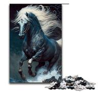Puzzle da 1000 pezzi per adulti gioco di puzzle sul soprannaturale dei cavalli ideale come regalo per tutta la famiglia 75x50cm