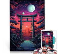 Puzzle da 1000 pezzi per adulti, gioco di puzzle Torii Gate Giapponese Sollievo dello Stress Soggiorno Uccidere il tempo adatto per adolescenti dai 14 anni e oltre 26 x 38 cm