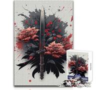 Puzzle da 1000 pezzi per adulti, gioco educativo con pugnale antico, attività per famiglie, regali di Babbo Natale segreto, dimensioni 50x75cm