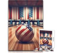 Puzzle da 1000 pezzi per adulti, gioco educativo e divertente, con palla da bowling USA, regalo perfetto e premuroso per ogni occasione, dimensioni 38x26cm