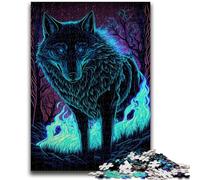 Puzzle da 1000 pezzi per adulti, gioco educativo per famiglie Wolf Spirit, ideale come regalo per tutta la famiglia dai 14 anni in su, 26x38cm