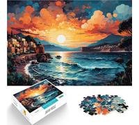 Puzzle da 1000 pezzi per adulti gioco familiare sulla Costiera Amalfitana 26 x 38 cm. Difficile da realizzare ma Divertente e Umoristico per Adolescenti di 14 Anni e Altro.