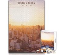 Puzzle da 1000 pezzi per adulti, gioco impossibile Buenos Aires, regalo per donne, giocattoli antistress, dimensioni 50x75cm