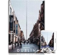 Puzzle da 1000 pezzi per adulti, gioco impossibile della città di Dublino, regalo per donne, giocattoli antistress, dimensioni 38x52cm