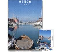 Puzzle da 1000 pezzi per adulti, gioco impossibile di Genova, regalo per donne, giocattoli antistress, dimensioni 38x26cm