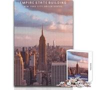 Puzzle da 1000 pezzi per adulti, gioco impossibile Empire State Building, regalo per donne, giocattoli antistress, dimensioni 38x26cm