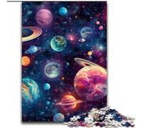 Puzzle da 1000 pezzi per adulti, gioco interattivo per famiglie con universo colorato, ideale per adolescenti, rompicapo (dimensioni: 26x38cm)