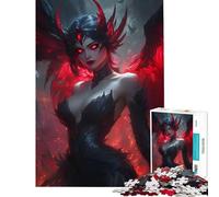 Puzzle da 1000 pezzi per adulti gioco per famiglie "L'imperatrice infernale" giocattolo avvincente per coltivare la pazienza regalo di compleanno un'opera d'arte (dimensioni 38x52cm)