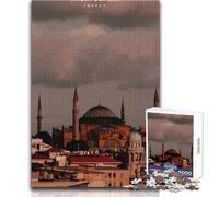 Puzzle da 1000 pezzi per adulti, gioco pratico con Hagia Sophia, sfida difficile, regali di Babbo Natale segreto, dimensioni 38x52cm