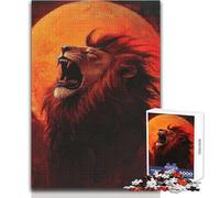 Puzzle da 1000 pezzi per adulti, gioco rompicapo "Il ruggito del leone", sfida impegnativa, adatto a partire dai 14 anni (dimensioni 38x52cm)