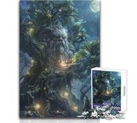 Puzzle da 1000 pezzi per adulti, gioco rompicapo per famiglie con spirito dell'albero antico, fantastici regali e giocattoli (dimensioni 38x26cm)