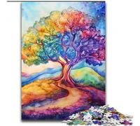 Puzzle da 1000 pezzi per adulti, gioco rompicapo sull'albero della vita, gioco educativo per compleanni e Natale, per età 14 anni, 50x75cm
