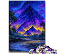 Puzzle da 1000 pezzi per adulti, gioco rompicapo sulle misteriose piramidi egizie, gioco educativo per compleanni e Natale, per età 14 anni, 50x75cm