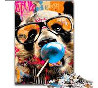 Puzzle da 1000 pezzi per adulti, Gioconda, Graffiti, 50x75cm Regalo perfetto per genitori, amanti e amici Età 14+