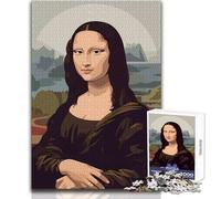 Puzzle da 1000 pezzi per adulti Gioconda Ritratto d'arte digitale Rilassante e tranquillo Divertimento al chiuso Taglio preciso dei pezzi Giocattolo da gioco Dimensioni 38x26cm
