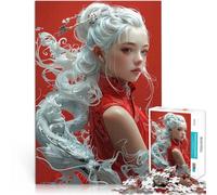 Puzzle da 1000 pezzi per adulti Giovane donna asiatica drago giochi divertenti per famiglie Migliorare l'amore tra le coppie 50x70cm