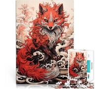 Puzzle da 1000 pezzi per adulti Giovane volpe rossa Antistress Vacanza in patria Uccidere il tempo Regalo di compleanno, regali, arte murale 38x26cm