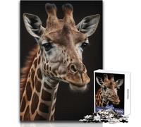 Puzzle da 1000 pezzi per adulti Giraffa AI generativa Ideale per momenti di relax accoglienti Giocattolo da gioco fustellato di precisione Dimensioni 38x52cm
