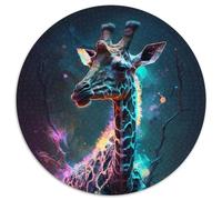 Puzzle da 1000 pezzi per adulti, giraffa dipinta, puzzle in cartone per adulti, attività divertente per tutta la famiglia, sfida per la mente, regalo perfetto per adolescenti (dimensioni 67,5x67,5 cm)