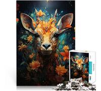 Puzzle da 1000 pezzi per adulti Giraffa nel giardino paradisiaco Allena il tuo cervello e le tue mani è ideale come regalo per tutta la famiglia 38x26cm