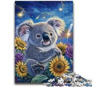 Puzzle da 1000 pezzi per adulti Girasole Koala Gioco Giocattoli Ogni pezzo è unico - Gioco divertente e stimolante per tutta la famiglia 26x38cm