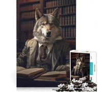 Puzzle da 1000 pezzi per adulti Giudice Lupo Gioco rilassante divertente e umoristico ideale come regalo 50x75cm