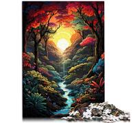 Puzzle da 1000 pezzi per adulti giungla densa giocattolo educativo 50 x 75 cm, intera famiglia per adolescenti dai 14 anni in su