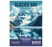 Puzzle Da 1000 Pezzi Per Adulti Glacier Bay National Park Puzzle Per Adulti Gioco Pratico Sfida Difficile Gioco Impegnativo Regali 38x26cm/1000pcs