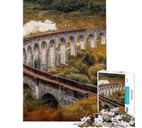 Puzzle da 1000 pezzi per adulti Glenfinnan Harry Potter gioco pratico gara di velocità ideale come regalo per tutta la famiglia (dimensioni 38x52cm)
