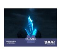 Puzzle Da 1000 Pezzi Per Adulti Glowing Dolphin Leaping from Stone Puzzle Per Adolescenti Gioco Per Famiglie Sfida Difficile Riduzione Dello Stress Regali 52x38cm/1000pcs